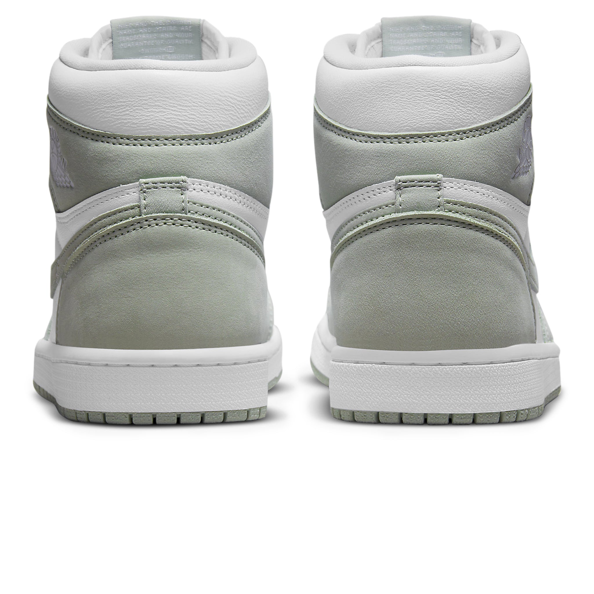 Heel view of Air Jordan 1 High OG Seafoam (W) CD0461-002